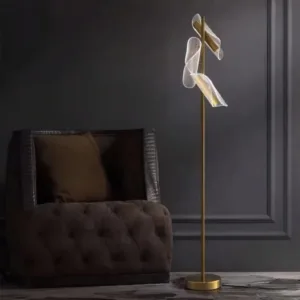 Modern Nordic Minimalist LED Floor Lamp Acrylic Standing Light for Living Room Bedroom Vertical Decor Designer Fixture