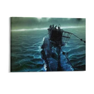 Das Boot Vintage Canvas Painting Plates Party Pub Personalized Framed Wall Painting