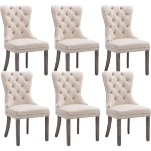American-Style Solid Wood Chairs With Backrests For Home Use Light Luxury Dining Table Chairs Modern And Simple Bedroom