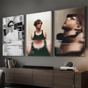 Rap Artist J-Jack Harlow Framed Wall Painting HD Canvas Wall Art Print | Optional Frame | Modern Hallway Home Wall Decor