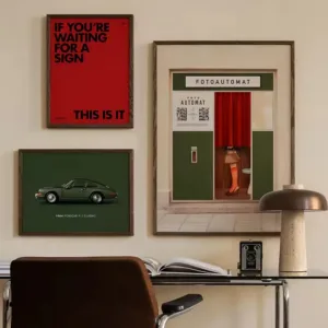 Motivational Text Quotes Car Art Retro Prints and Posters Decorative Painting on Canvas Wall Pictures Living Room Decoration