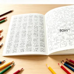 1 Adult Decompression Simple Pen Sketching and Coloring Line Drawing Brochure, 32 Pages, Art Enthusiasts To Draw By Hand