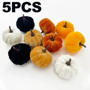 10PCS Halloween Pumpkin Set 5CM Artificial Pumpkin Decorations Halloween Party Foam Pumpkin Desktop Ornament Halloween Decor