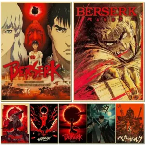 Ultra Comfortable Japanese Art BERSERK Canvas Wall Poster Home Decor for Living Room Bedroom HighQuality Wall Art Painting