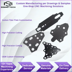 CNC Custom Carbon Fiber Plate Cutting Processing Carbon Fiber Sheet Fabrication Prototype 1 Piece Custom Service