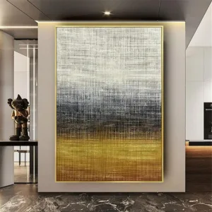 Handpainted Abstract Oil Paintings on Canvas Modern Wall Art for Living Room Line Panel Palette Home Decor