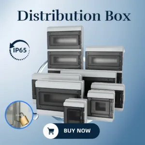 HT-5/8/12/15/18/24 Plastic Distribution Box Waterproof MCB Box Panel Installation Distribution Box Waterproof Junction Box