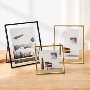 4/6inch Photo Frame Simple Style Transparent Acrylic Frames for DIY Handmade Pictures Christmas Gift Home Tabletop Decoration