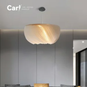 Nordic Modern Minimalist Personalized Creative Lamp Living Room Meeting Bedroom Bedhead Sheepskin Art Decorative Pendant Light