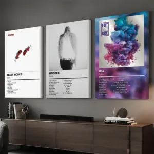 Hip Hop Artist F-Future Framed Wall Painting HD Canvas Wall Art Print | Optional Frame | Modern Hallway Home Wall Decor