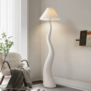 Modern Minimalist Pleated Lamps Living Room Light Luxury French Floor Lamping Bedroom and Study Vertical Lamp