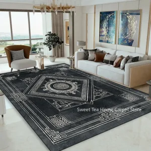 Modern Luxury Large Carpet Living Room Decoration Sofa Area Rugs Easy Clean Bedroom Lounge Rug Non-slip Tables Mat Customizable