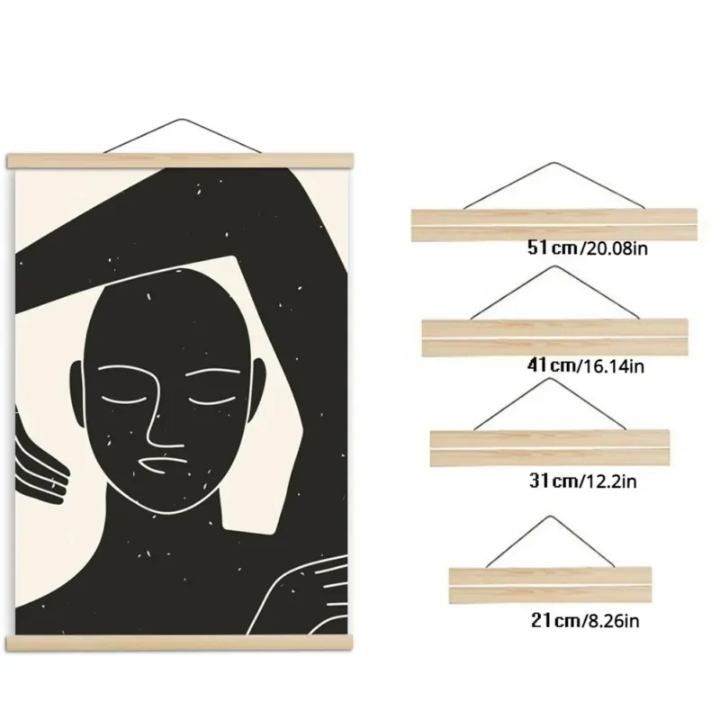 1 Set Wood Diamond Painting Poster Hanger Canvas Painting Frame Art Craft Hanging Frame Poster Frame Photo Cuadros Para Fotos
