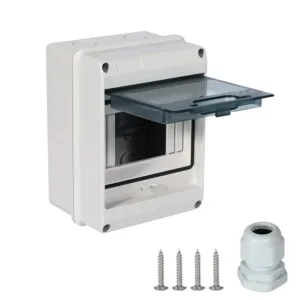 HT Series Junction Box 3/5/8/12/18 WAY PC Plastic IP65 Waterproof Fuse Boxes Terminal DIN Rail Outdoor Garden Distribution Box