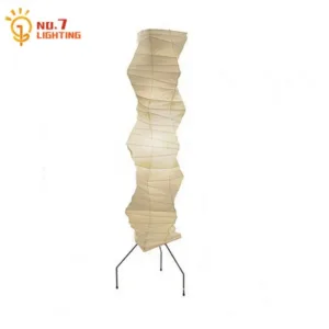 Minimalist Akari Noguchi Yong Floor Lamp LED E27 Japanese Vintage Rice Paper Standing Light Bedroom Living Room Bedside Studio