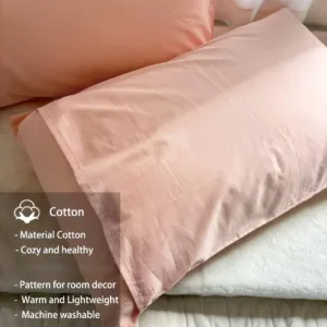 2Pcs High Quality Cotton Pillowcase 50x90cm,Cushion Cover,Soft&Comfy, Breathable Bed Pillowcover For Home Decoration