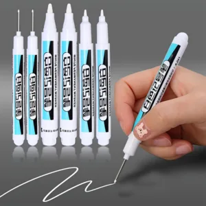 5 pieces/6 pieces of white marker, graffiti pen, waterproof gel pen, tire notebook, glass paint pen, 0.7mm 1mm 2.5mm