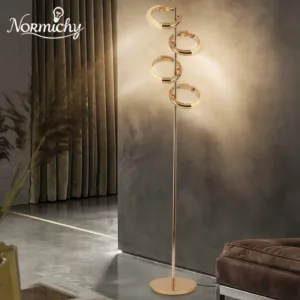 Nordic Light Luxury Floor Lamp New Trendy Bedroom Bedside Light Modern Simple Living Room Sofa Side Earring Home Lamp Changeable