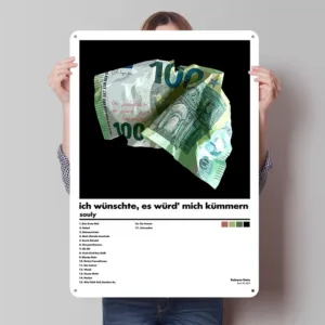 Souly Ich Wünschte Es Würd' Mich Kümmern Album Poster Customized Vintage Metal Signs Wall Art Retro Tin Plaque for Office Dec