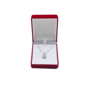 Square Velvet Necklace Box Pendant Display Gift Boxes Jewellery Packaging Storage Case Necklace Holder for Women Valentine's Day
