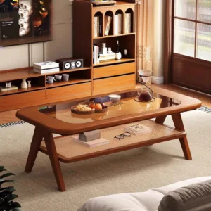Vintage Coffee Table Minimalist Elegant Rectangle Neutral Japanese Style Coffee Table Glamour French Coffee Table Home Furniture