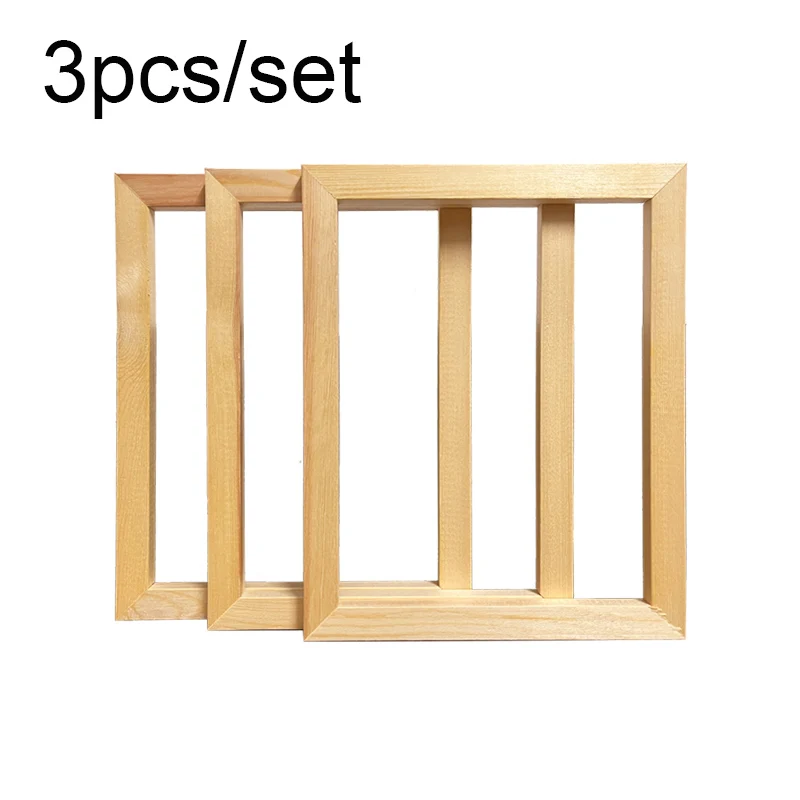 3pcs Canvas Frame Wooden Frames Wooden Photo Oil Painting Canvas Diamond Painting Frames Canvas Wood Wall Frame Home Decor