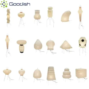 Janpanese Wabi-sabi Retro Rice Paper Pumpkin Lustre Art Creative Lights LED Floor Lamps for Bedroom Home Decoration Chandeliers