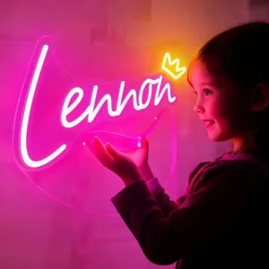 Custom Crown LED Neon Sign - USB Powered Wall Decor for Bedroom/Parties - Perfect Gift for Birthdays,Wedding,Parties & Holidays