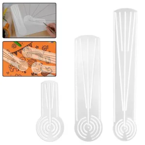 High Quality Multifunctional Mandala Drawing Template Transparent Acrylic Geometry Pattern Ruler Reusable
