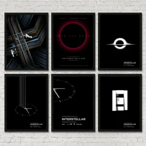 Art Canvas Painting Interstellar Movie Wall Poster and Print Picture Space Universe Astronaut Bedroom Home Art Decoration