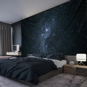 1pc Ultra Large Size Minimalism Starlit Sky Milky Way Natural Landscape Aesthetics Print Tapestry Birthday Gift Room Decoration