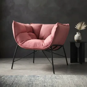 Modern Nordic Living Room Chairs Luxury Lazy Sofa Armchair with Backrest Comfortable Leisure Seating for Bedroom Apartment Cozy