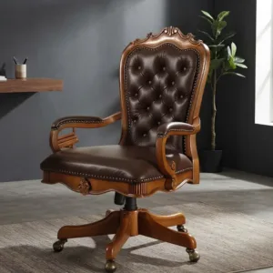 Modern Office Chairs Ergonomic Lift Swivel Armchair Soft Cushion Backrest Home Retro Boss Seating Furniture Comfortable