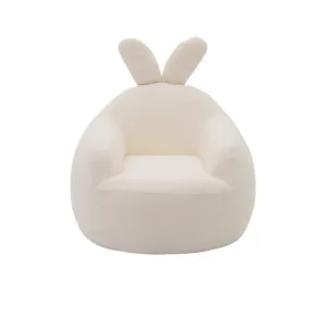 #Modern Solid Color Accent Compression Sofa Chair Plush Upholstered Lounge Vacuum Packed Armchair 5-Year Warranty for Livingroom