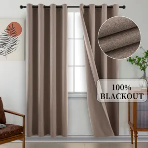 310cm Height Solid Color Custom Made 100% Blackout Curtains for Living Room Bedroom Window Curtain Soundproof Insulation