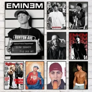 Eminem Posters Prints Canvas Wall Art Music Star Decor for Bedroom Home Decor
