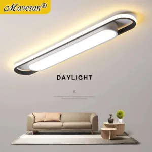 Aisle LED Ceiling Light Rectangular Home Ceiling Chandelier Bedroom Kitchen Decor Lamp Modern Indoor Lighting Living Dining Room