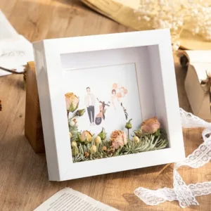 Wooden 3D Picture Frames Depth 3cm Handmade Display Box Rack Specimen Display Square 6/8/10in DIY Photo Frame Wall Decoration