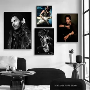 Lenny Kravitz Music Art Poster Rock Band Album Cover Canvas Print Home Wall Decor