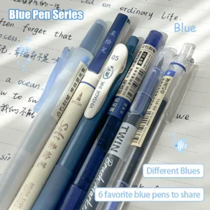 6 Pcs/Set Colored Soft-Tip Calligraphy Pens Marker Pens 0.5mm Fine Drawing Pens Retro Multi-Tip Fine Line Brushes