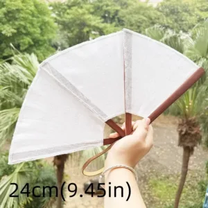 Hand Fan Embroidered Spanish Folding Fan Hanging Vintage Handmade Fan Portable Multipurpose Decorative Fan Traditional Events