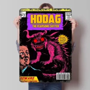 HODAG VINTAGE COMIC Tinplate Poster Customized Wall Art Vintage Retro Metal Signs for Room Decoration Gaming Setup Decorations