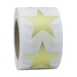 50-500pcs Labels Stickers Star Shape Of Gold Stickers Seal Labels Scrapbooking For Package And Wedding Decoration Paper Golden