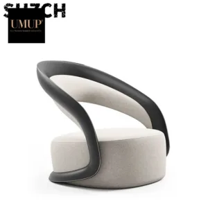 Custom Luxury High End Modern Design Blue Velvet Sofa Chair Set, Customized Swivel Leisure Armchair For Living Room And Cafe