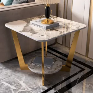 Gold Designer Coffee Table Rectangular Rustic Unique Space Saving Coffee Table Living Room White Unique Furniture For Home