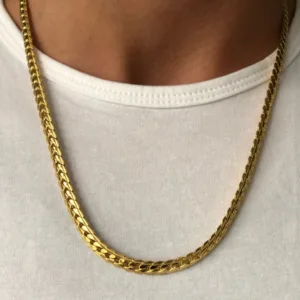 18K Gold /Silver Plated Stainless Steel Long 3.5mm 6MM Flexible Flat Snake Chain Necklace for Women and Men Dropshipping