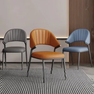 Set Of 2 Minimalist Dining Chairs Luxury Aesthetic Trendy Premium Dining Chairs Modern Upholstered Chaise Restaurant Furniture