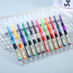 24pcs Assorted Color Liquid Ink Rollerball Pens Set, Random Colors, Painting Supplies