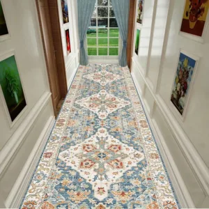 Boho Retro Style Corridor Runner Carpet Decoration Hotel Hallway Anti Slip Washable Luxury Floor Mat Musalla Aisle Rug Custom
