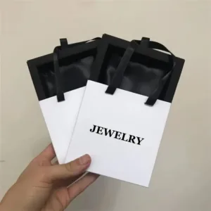 Wholesale 500pcs/Lot Custom Reusable Foldable Paper Slide Drawer Jewelry Boxes with Logo for Gift Ring Earring Necklace Bracelet